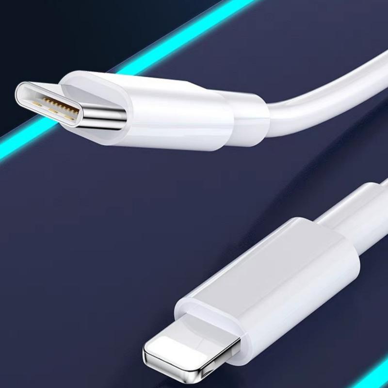Bộ sạc nhanh Type-C, 20W, với bóng đèn và dây, Tương thích với X, 11, 12, 13, 14 Phone 7