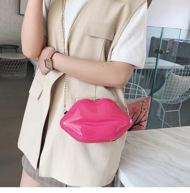 Product Introduction of Fashion Korean style chain lip small bag ins super hot women's bag all-match mini shoulder messenger bag 29