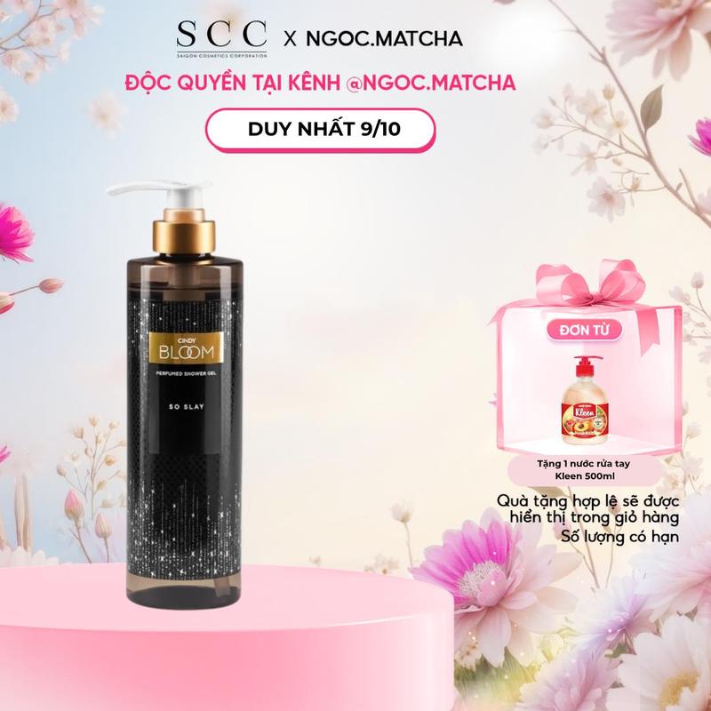 [Quà tặng 20.10] Sữa tắm nước hoa Cindy Bloom So Slay 640gam - Hương thơm cuốn hút, giảm thâm sạm và làm đều màu daQuà tặng bạn gái Quatangbangai