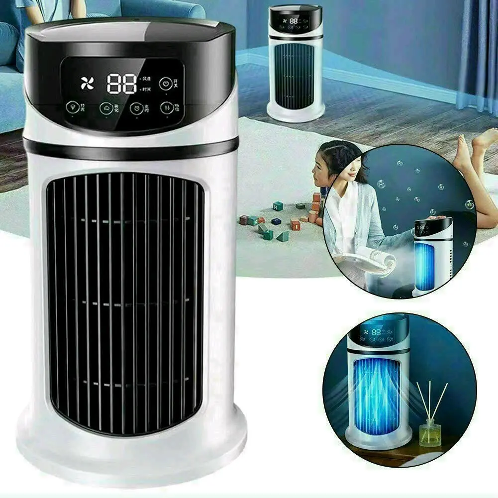 quạt điều hòa mini, quạt hơi nước phun sương để bàn Amoi 6 cấp độ gió làm mát nhanh chóng, dung tích bình 300ml
