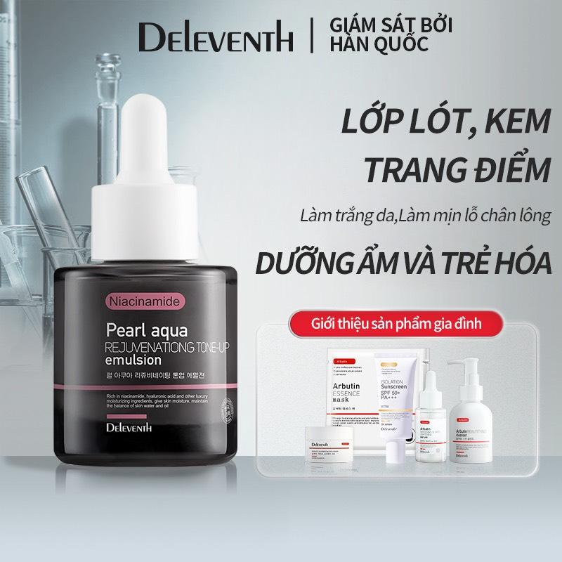 Kem lót nâng tông DELEVENTH thủy phân glycyrrhiza glabra làm sáng/ cấp ẩm/ làm mịn 30ml Trang Điểm Mỹ Phẩm Cosmetic Women Nữ 4