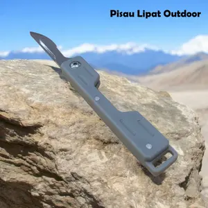 Slyz Pisau Lipat Outdoor Portable Folding Knife Survival Tool Keychain - Slyz53