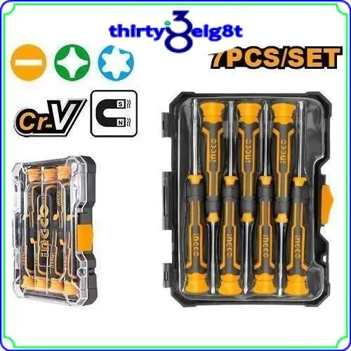 INGCO 7 Pcs precision screwdriver set HKSD0718