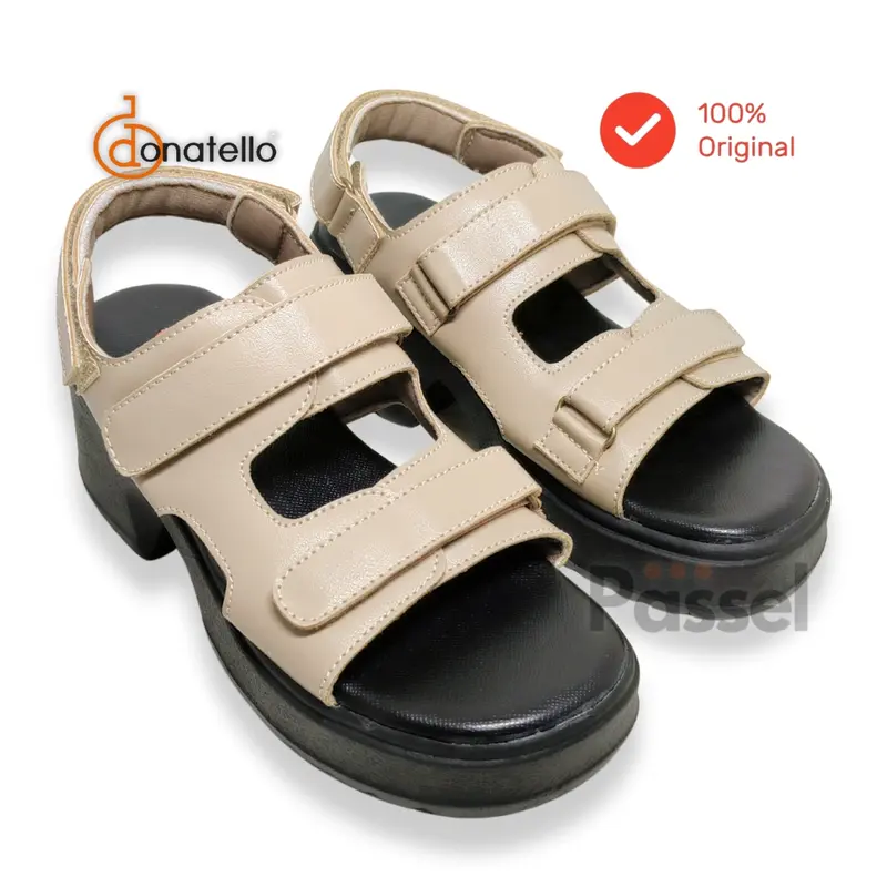 Passel x Donatello Sz 36-40 Sepatu Sandal Wedges Slip On dan Jepit Kasual | PD62711 / PD62712 3