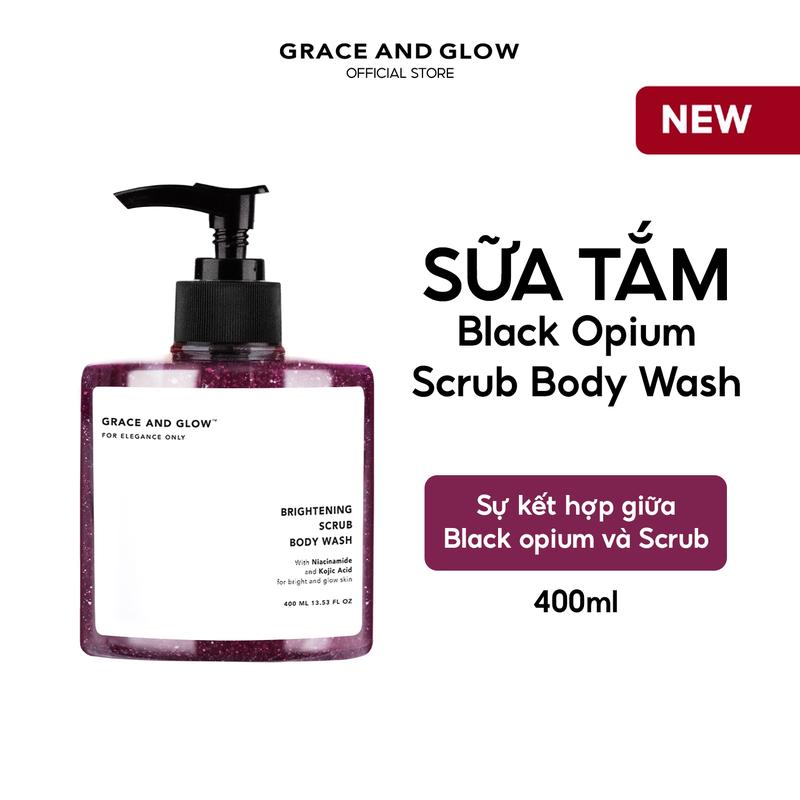 [Sản phẩm mới] Sữa tắm tẩy tế bào chết Black Opium Scrub Grace and Glow Body Wash phiên bản mới