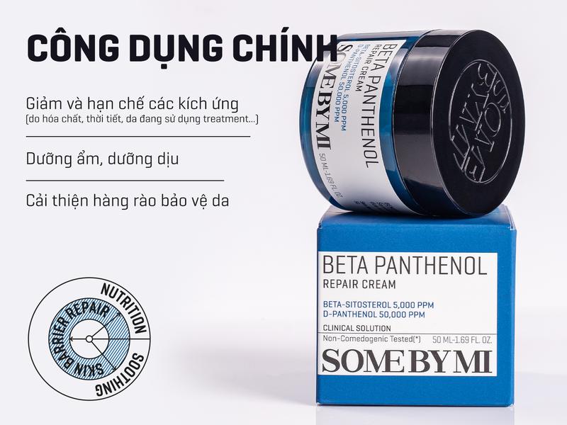 Product Introduction of [Quà tặng 1 kem mắt 3ml+ 1 real mask] Some By Mi Kem dưỡng ẩm phục hồi Beta Panthenol Repair Cream 50ml 1