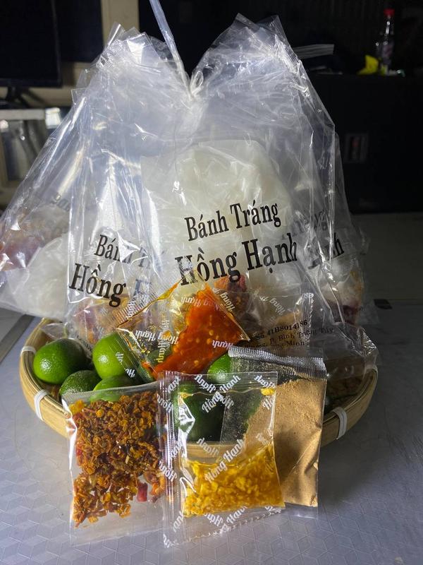 10 Bánh Tráng Trộn Hồng Hạnh SaTe Tỏi Bò Trắng 5