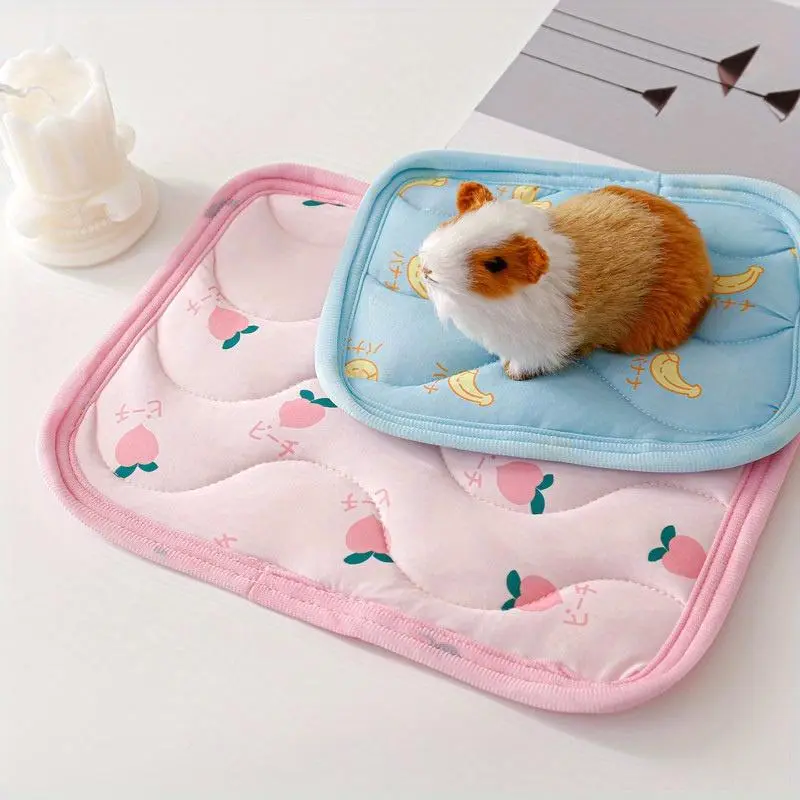 Soft Small Animal Breathable Cushion, Thick Cool Bed, Guinea Pig Chinchilla Rat Rabbit Nest Bed Mat, Pet Supplies