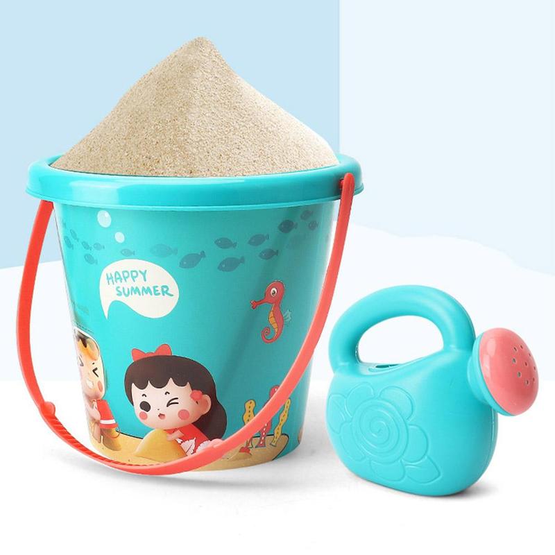 Product Introduction of Travel Beach Toys  Beach Toys Set With Sand Rake Watering Can Bucket Shovels Rakes Models Play Tools 30