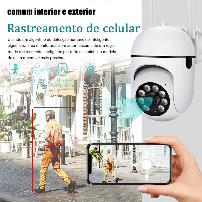 2.4GHz & 5GHz Wireless Security Camera, USB Powered 360 °   Surveillance Camera Security with Human Tracking & Infrared Night Vision, 24H Loop Video Security Camera 6