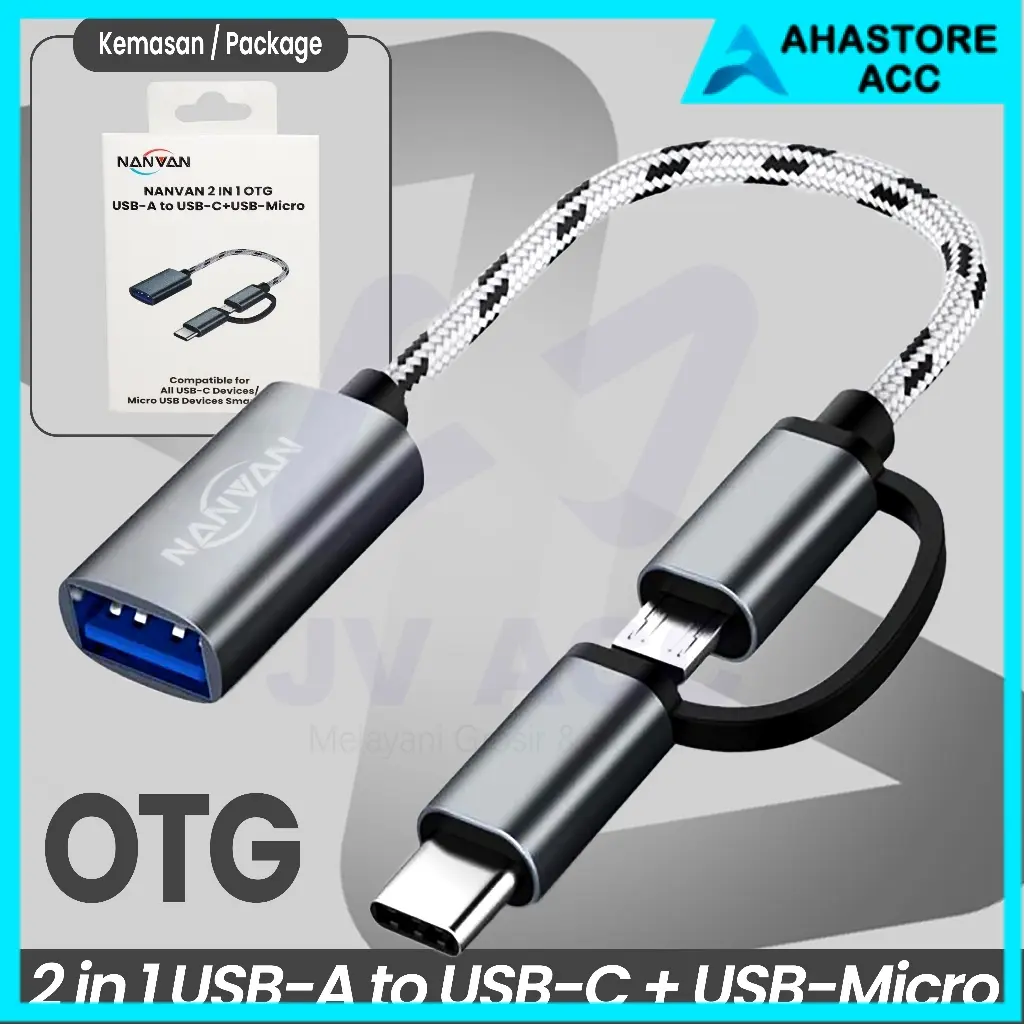 NANVAN OTG 2 IN 1 MICRO USB / TYPE TIPE C FLASH DISK / MOUSE