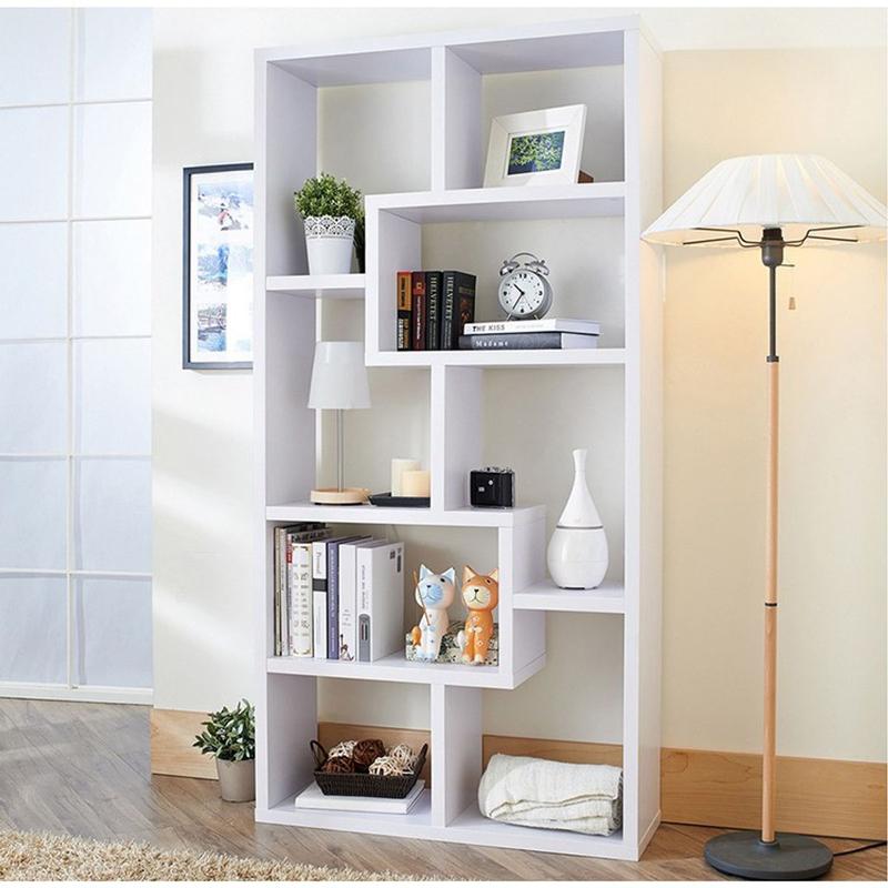 Kệ Sách Gỗ Chữ U 8 Ngăn và Kệ Sách Gỗ Để Bàn 1 Ngăn Kéo HD-017 (48 X 30 X 17cm) 1
