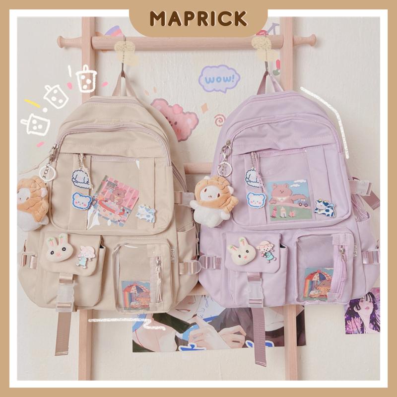 Balo đi học cho nữ Ulzzang 4 màu xinh xẻo nhiều ngăn bóng kính - kích thước 29cm chiều ngang - 43cm chiều cao BL22