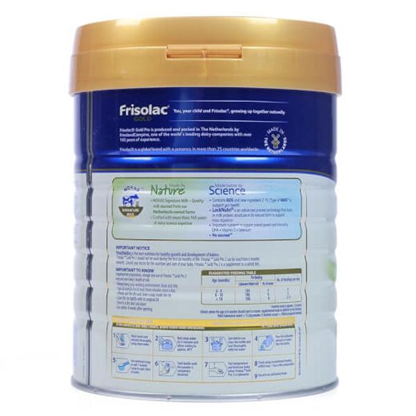 Sữa Frisolac Gold Pro số 2 cho bé 6-12 tháng 800g 8