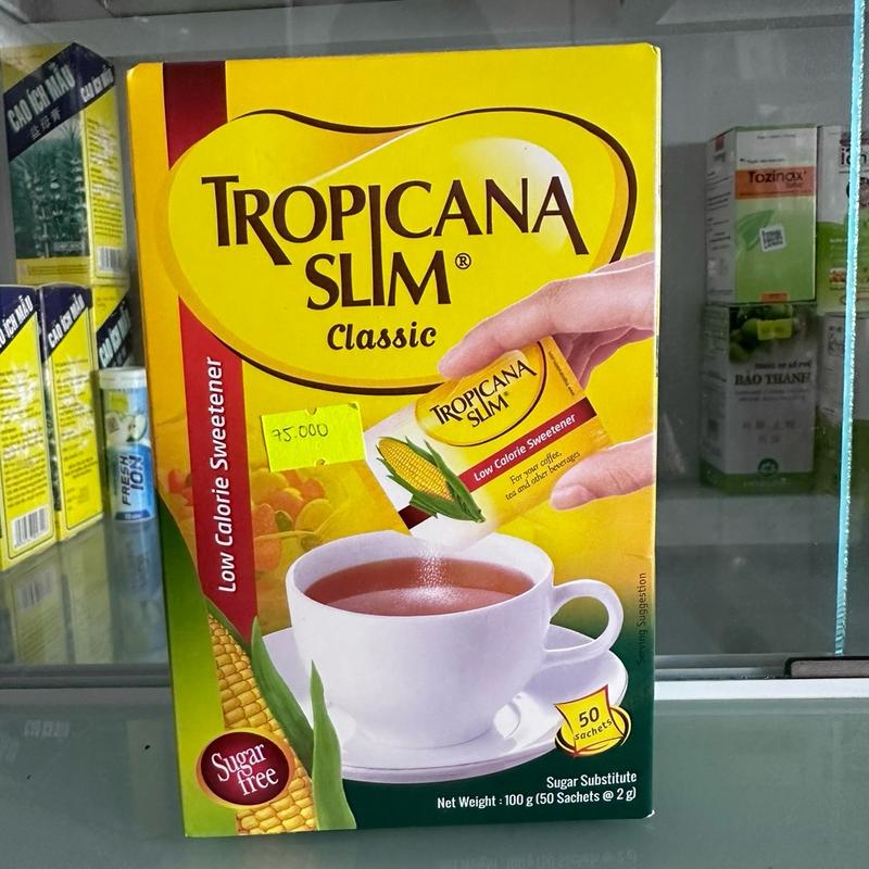 Đường ăn kiêng Tropicana, Tropiuspha Slim (hộp 50 gói nhỏ x 2g) 1