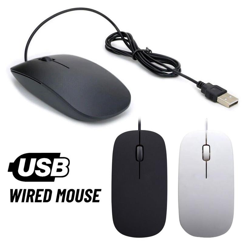 Chuột chơi game, Hàng mới về, dành cho game thủ di động, có dây, Thích hợp cho PC và máy tính xách tay Acer, được trang bị USB, với bánh xe quang học và chế độ tắt tiếng 1