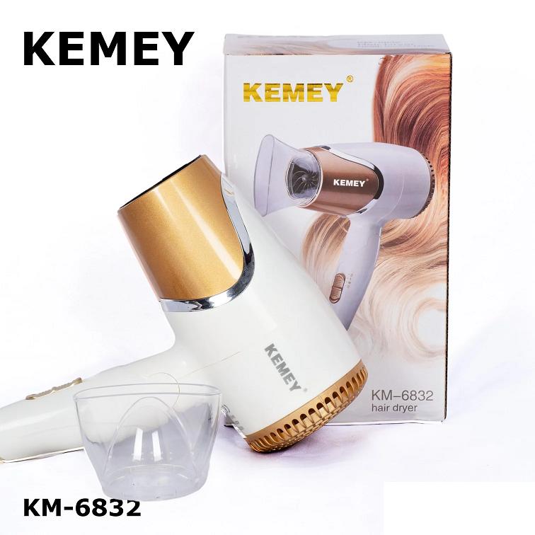 Máy Sấy Tóc Mini Cầm Tay Nhỏ Gọn Tiện Ích Kemei KM 6832 maysay toc