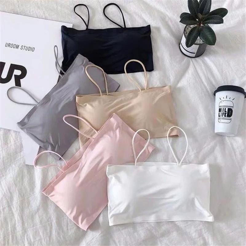 Product Introduction of Áo Ngực Nâng Ngực, Gợi Cảm, Dành Cho Phụ Nữ, Chất Liệu Lụa Lạnh Áo Crop Top, Liền Mạch, Áo Ống Dây Đeo, Không Tay, Áo Yếm, Đồ Lót, Áo Ngực Thân Mật Nữ 14