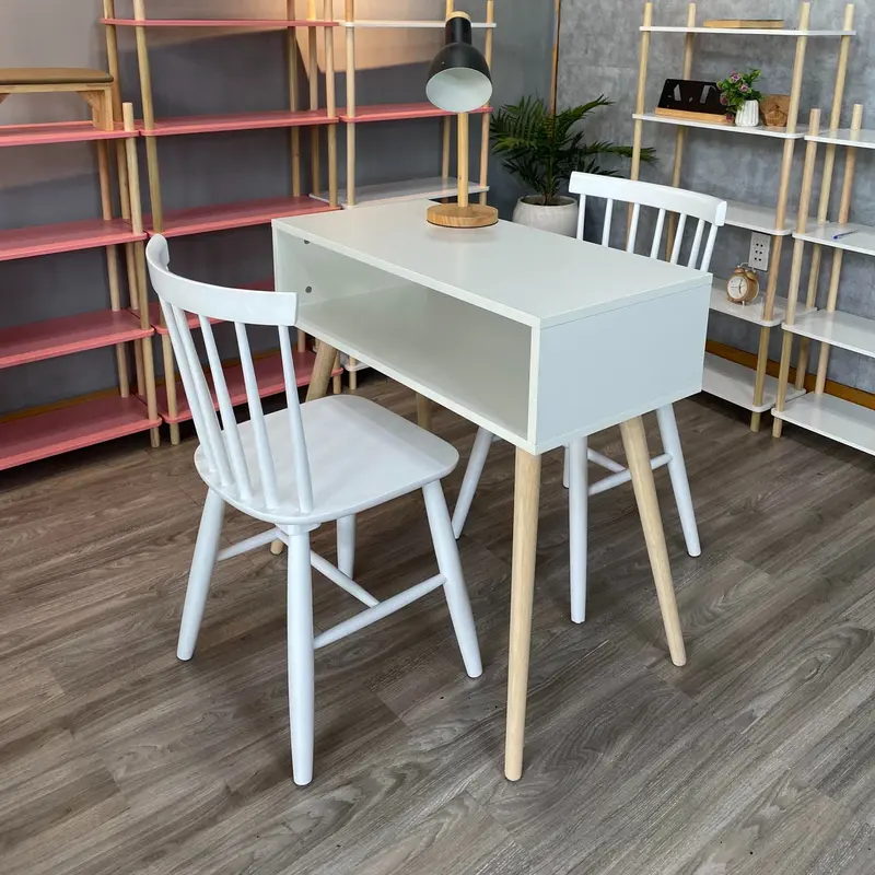 Bàn làm nail bằng gỗ sang trọng, bàn học , bàn trang điểm (không kèm ghế) 0
