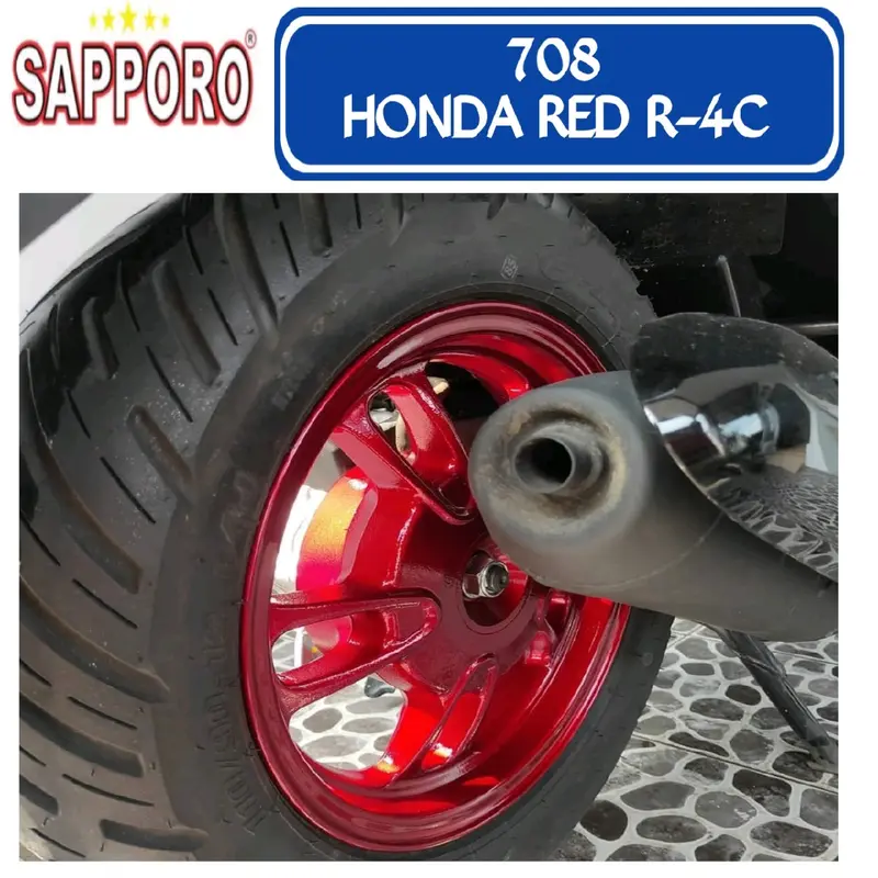 701/708 HONDA RED R-3C/R-4C SAPPORO STANDAR CANDYTONE 300ml Cat Semprot Pylok Pilok Pylox / Cat Aerosol / Cat Semprot / Sapporo Standar 1