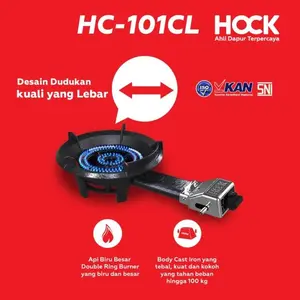 HOCK Kompor Gas 1 Tungku Low Pressure HC-101CL - kompor saja
