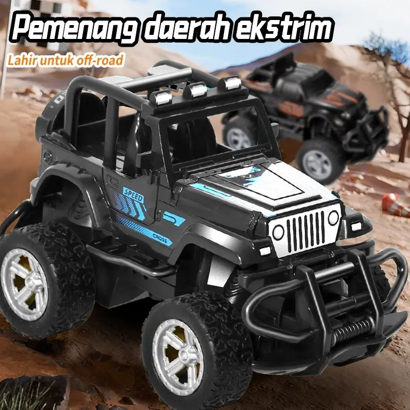 Mainan Mobil Remote Off-Road 1:43, Seru & Tahan Banting, Hadiah untuk Anak Laki-Laki Control Truk Toys