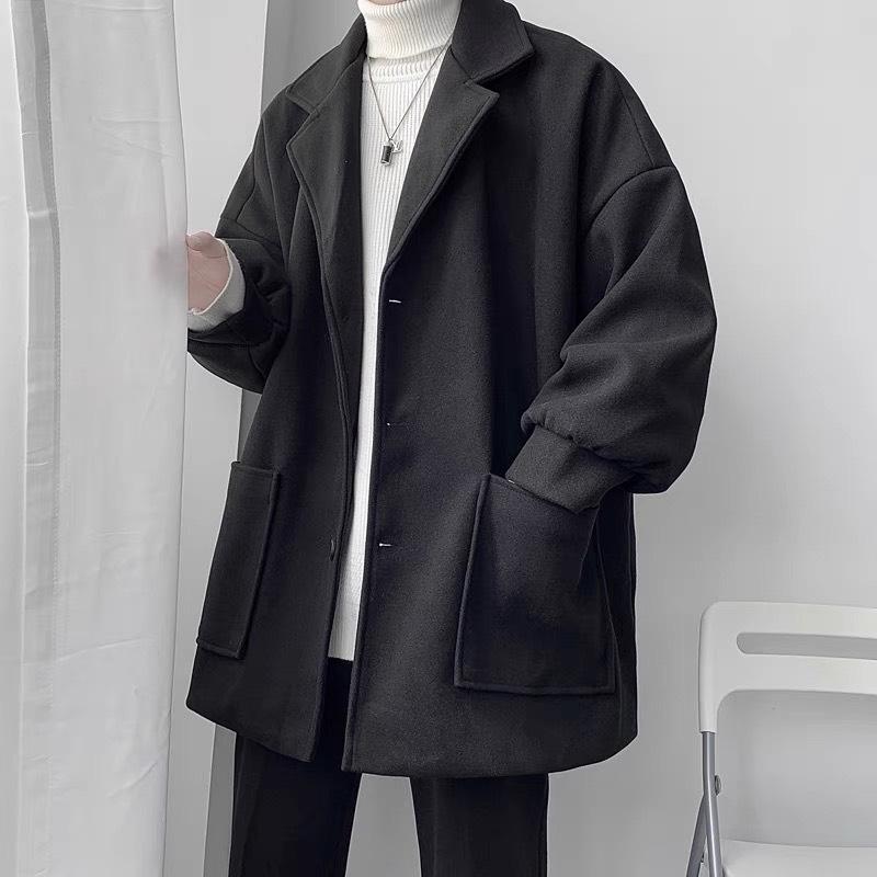 Áo Khoác dạ UNIEX dáng dài - Áo khoác măng tô phong cách hàn quốc 2 lớp siêu dày dặn và ấm aokhoac nam áo  măng