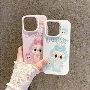 Case for IPhone 11 Pro Max 15 14 12 13 XR 7Plus XS 8 SE Two-color Rabu pattern print, high quality IMD phone case