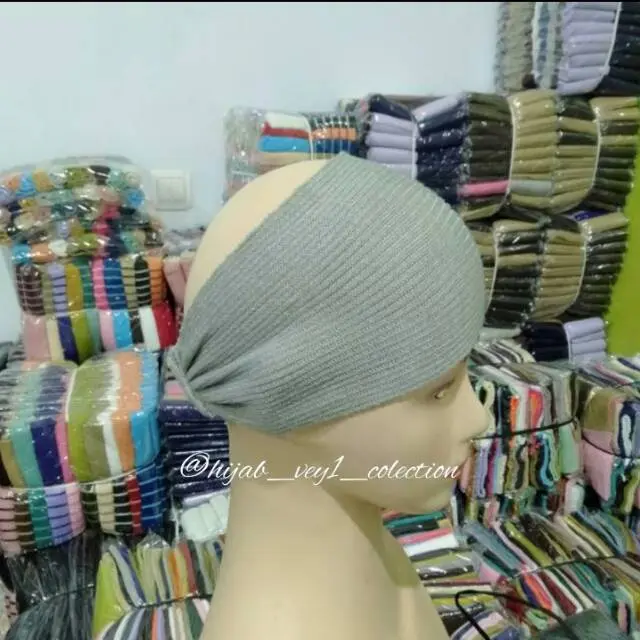 TERMURAH !! Ciput Bandana Rajut Bando Pita Karet Belakang Warna Bando ...