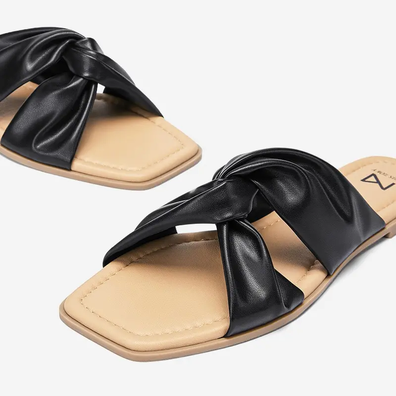 Paris Zoey Sandal Flat Wanita Desain Silang Tracy PZX2224301 Sendal 8
