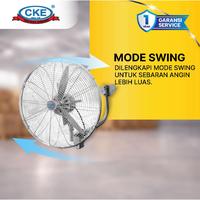 Gambar CKE Wall Fan 24 Inch Remote Control Kipas Dinding Industrial dari CKE Fan Official Kota Administrasi Jakarta Barat 5 Tokopedia