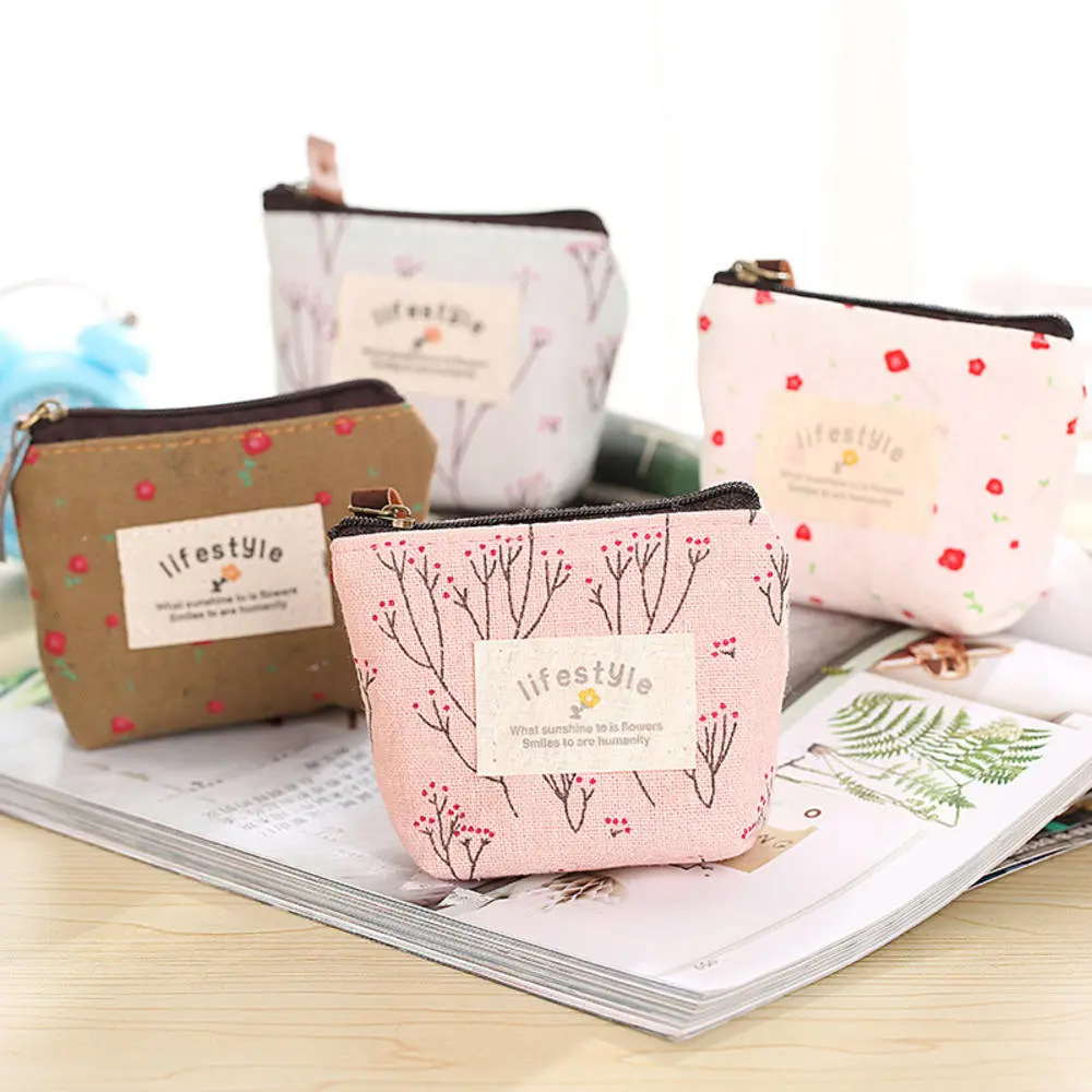 Túi Tiền Đựng Tiền, Chất Liệu Vải Bố, Thiết Kế Tinh Tế, 9 * 9cm, Túi Đựng Đồ, Thích Hợp Sử Dụng Hàng Ngày, Đồ Dùng Du Lịch, Quà Tặng Cho Cô Ấy, Phụ Kiện Thời Trang, Phong Cách Đô Thị Hợp Xu hướng