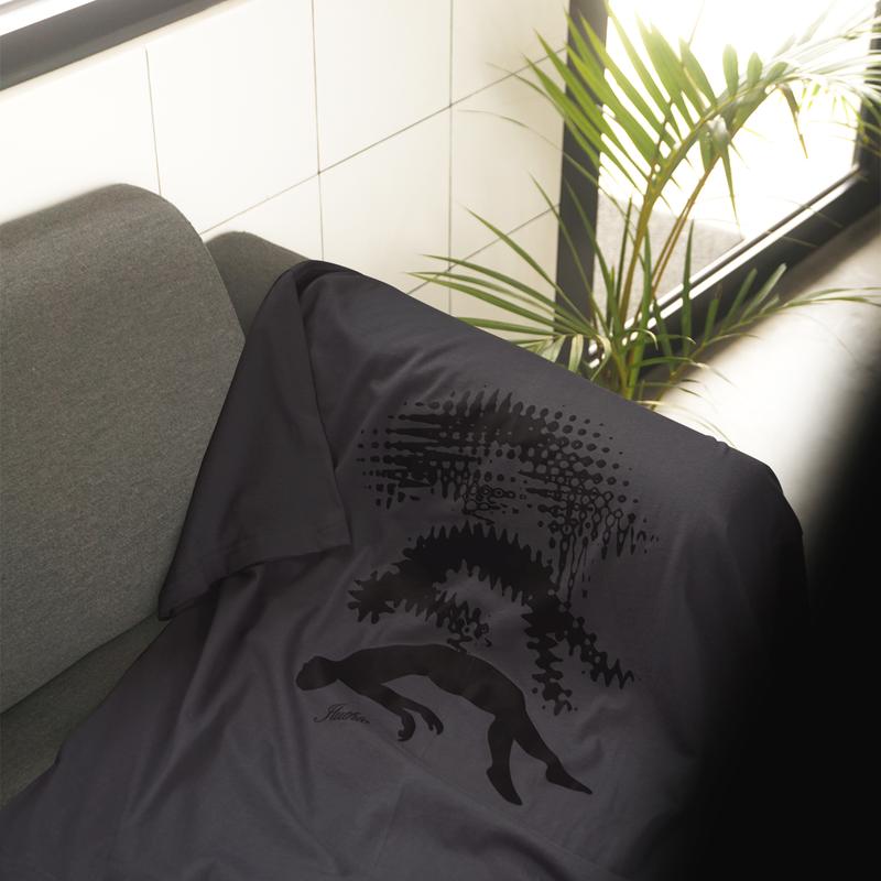 Iluthic - Oversized Tshirt 'Human Soul' Dark Grey Lengan Pendek 2
