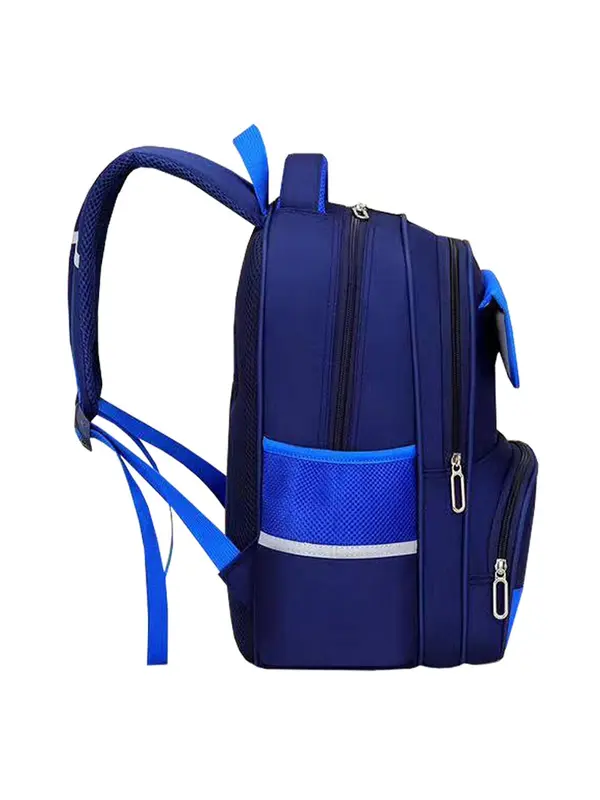 Kids Colorblock Backpack, Preppy Style Lightweight Backpack, Casual School Bag for Boys & Girls 3
