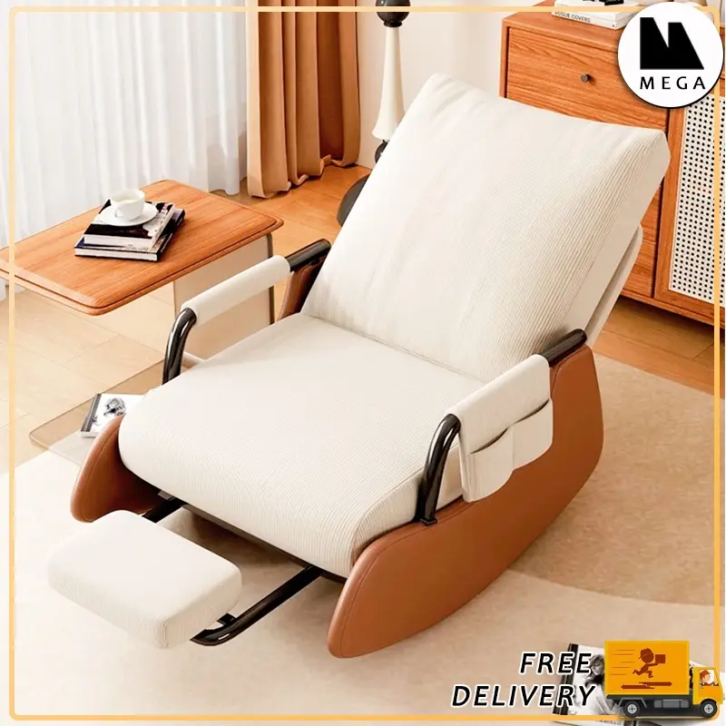 [SG Stock] Nordic Sofa Chair Lazy Sofa Single Sofa Rocking Chair Balcony Chai