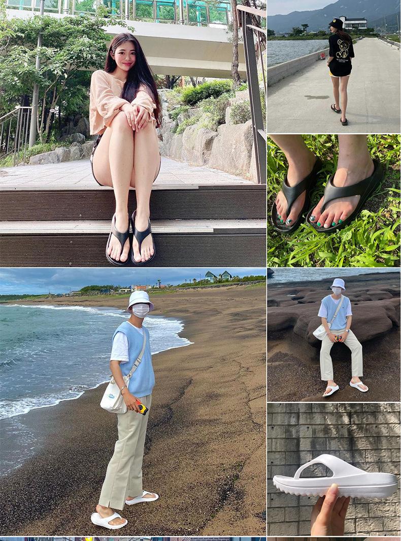 Product Introduction of 4cm Summer Platform Slippers Women's Fashionable Outdoor Wear Drooping Sandals Couple Flip-Flops Beach Flip-Flops 9
