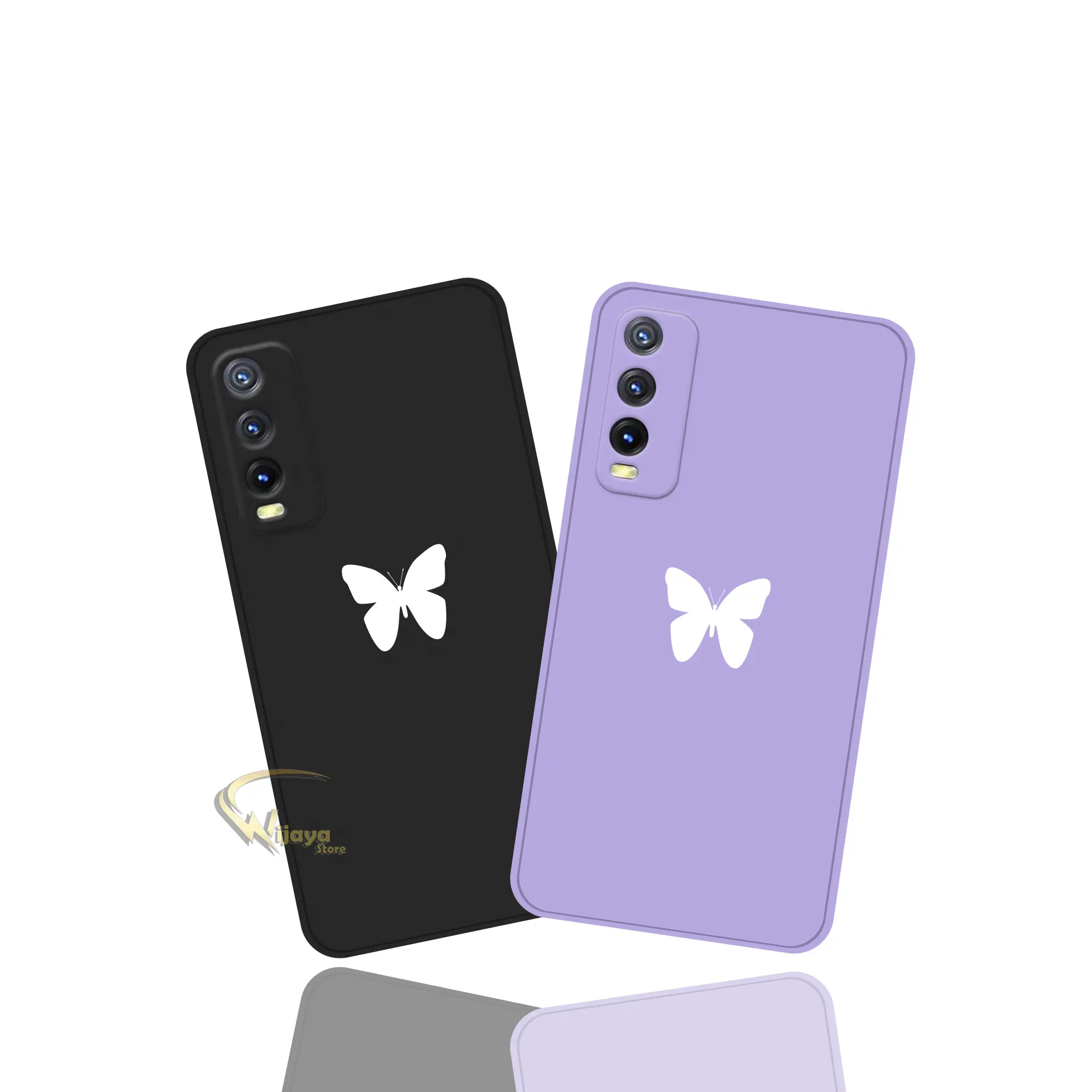 Softcase Macaron - Case All Type - O*po X*aomi S*amsung I*phone I*nfinix R*ealme V*ivo - Camera Protection [UV01] Black Blue