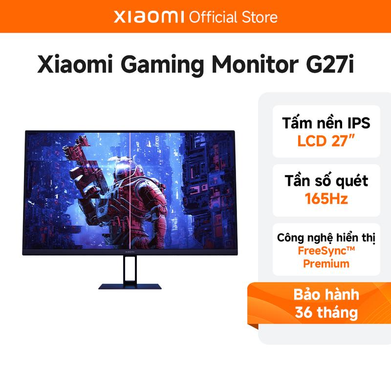 【LIVE Màn hình máy tính Xiaomi Gaming Monitor G27i EU 27inch - Tần Số Quét 165Hz - Tấm Nền IPS - Bảo Hành 12 Tháng