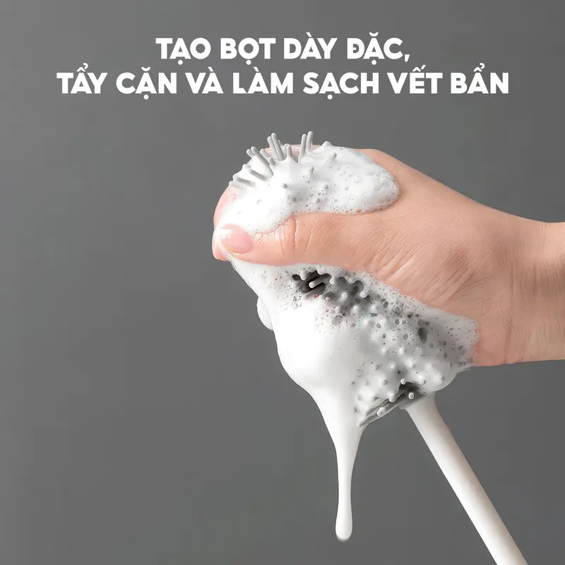 ( COMBO ỐNG HÚT) Bàn chải làm sạch, cao su mềm đa chức năng Topgiakids 8