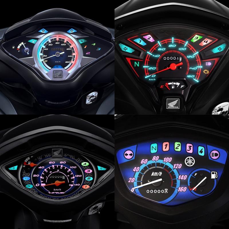 ĐÈN LED GẮN FULL MẶT ĐỒNG HỒ CHO CÁC DÒNG XE FUTURE WAVE RSX SIRIUS (CHỈ DÙNG ĐIỆN BÌNH)