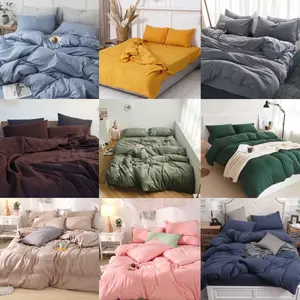 SPREI POLOS AESTHETIC ( bukan embos ) PLAIN BEDDINGSHEET free sarung bantal guling