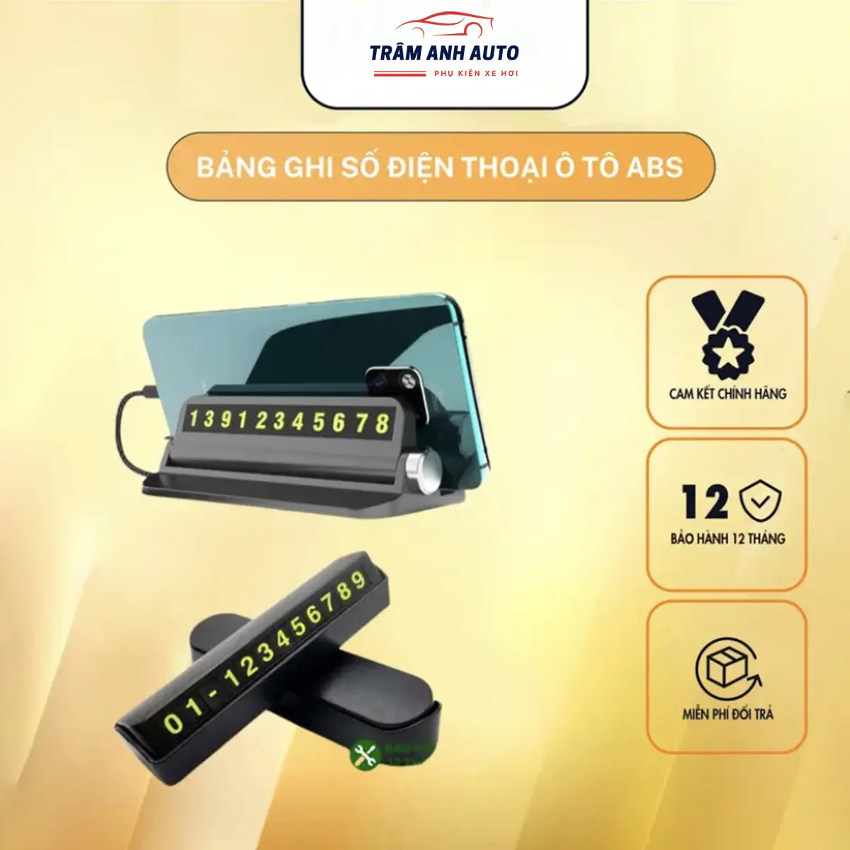 Bảng số điện thoại Ô tô khi dừng đỗ