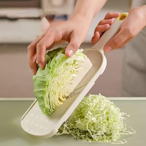 Picadora manual de repollo y verduras, utensilio de cocina multifuncional para hacer ensaladas, picadora y molinillo de verduras con mango de fácil agarre, utensilios