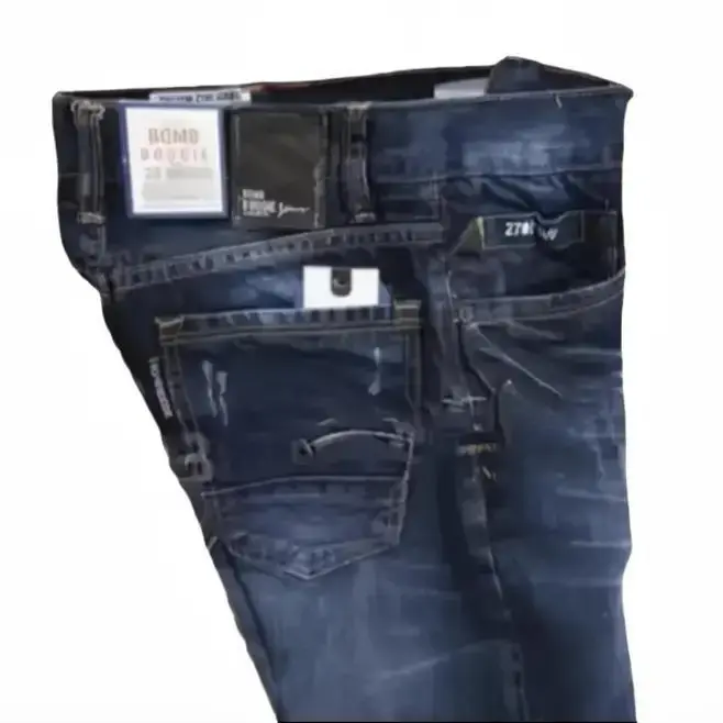 Promo Celana Jeans Pria BOMBOOGIE pria standar terlaris -Celana Panjang Pria Terbaru-BOMBOOGIE Jeans premium distro Size 27-34 Terbaru Dan Terlaris Nyaman Denim Hitam Keren Basic 0