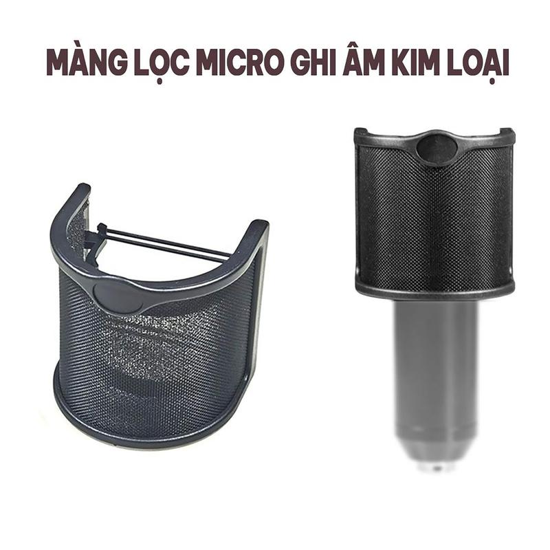 Màng Lọc Micro Ghi âm Mount Shock Đầu Bọc Bảo Vệ Micro Loại Tạp Âm Tiếng Ồn