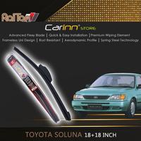 Gambar Raiton Sepasang Wiper Frameless Full Karet Kaca Depan Toyota Soluna 18" & 18" -2 Buah dari Carinnstore Kota Administrasi Jakarta Pusat 1 Tokopedia