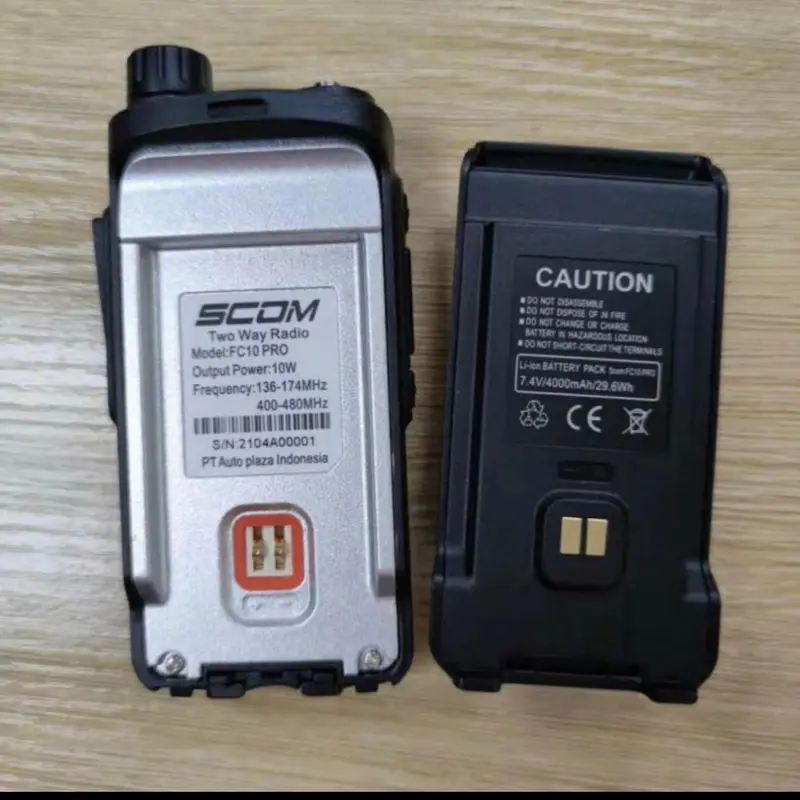 HT SCOM FC10 PRO HT FULL POWER 10 watt dual band uhf dan vhf 3
