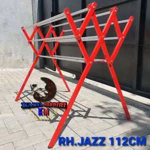 Rak Handuk Aluminium Warna Jumbo 100 Cm Jazz Merah
