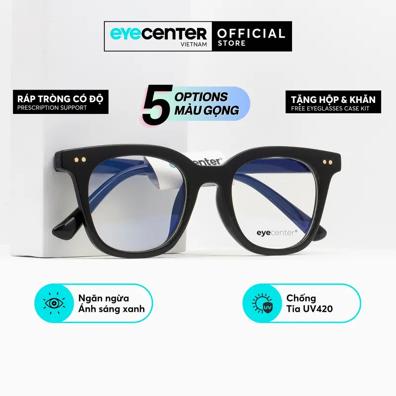 [C70] Gọng kính cận nam nữ C70 kính mắt chính hãng EYECENTER nhựa dẻo siêu nhẹ nhập khẩu by mắt kính Eye Center Vietnam 0