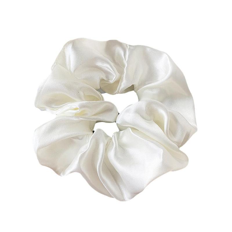 Product Introduction of Lotus Root Pink Dingbu Large Intestine Ring Hair Ring Color Solid Headwear Cloth Set Headstring O0J2 22